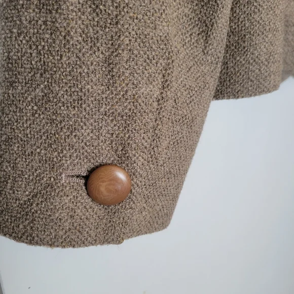 Vintage Max Mara light taupe brown grey wool jacket - Picture 9 of 10